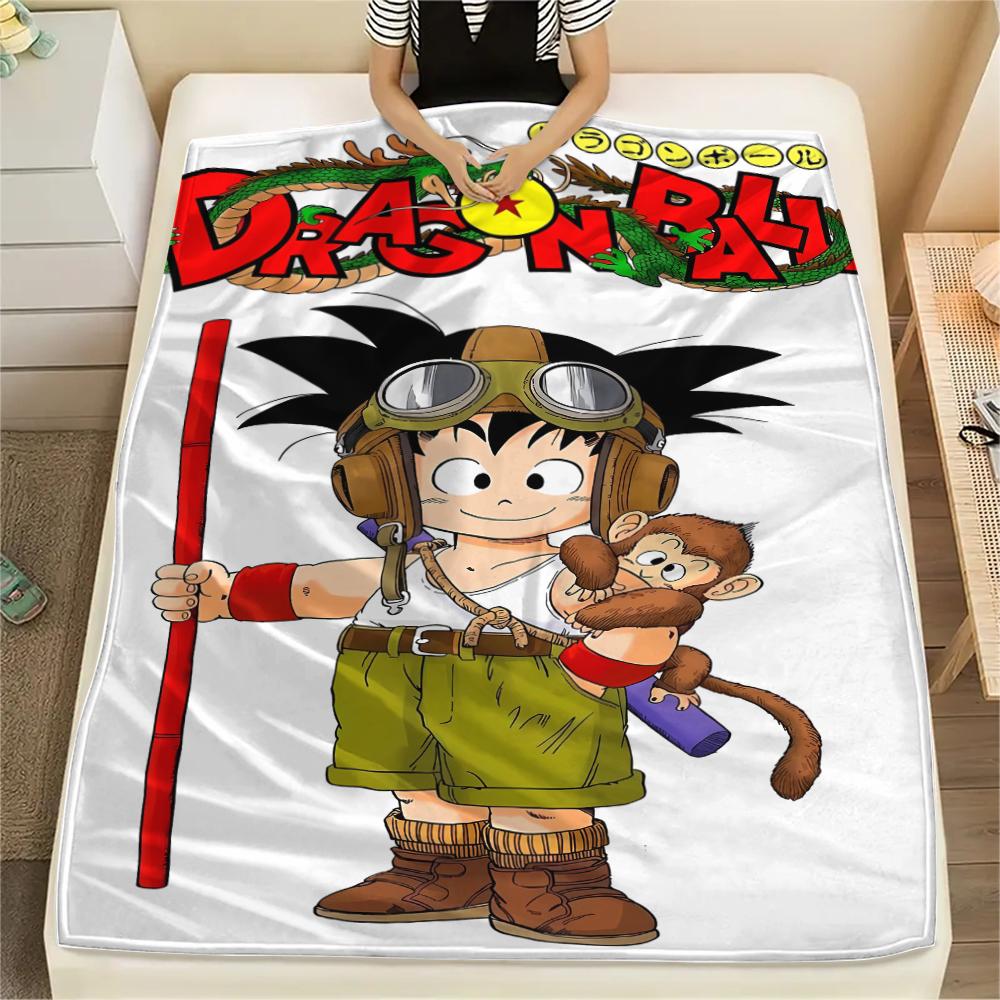 Dragon Ball Characters Print Flannel Blanket,High Quality Comfortable for All Seasons,Home Decor,Warmth and Comfort,Perfect for Christmas Gifts