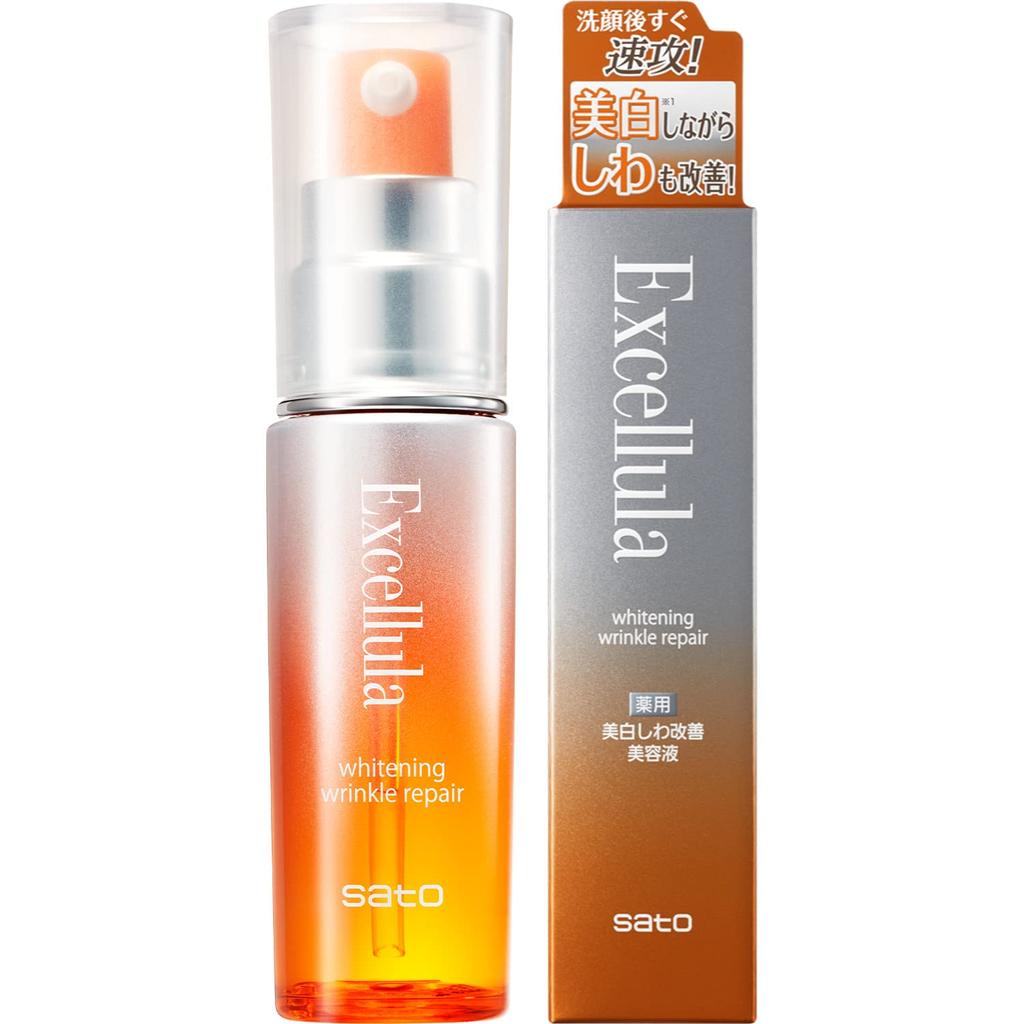Sato Pharmaceutical Excella Whitening Wrinkle Repair 30mL Whitening Wrinkle Improvement Booster Niacinamide [Quasi-drug] (medicated Serum)