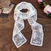 Korean High-Grade White Lace Scarf: Versatile Ribbon Tie for Elegant Style