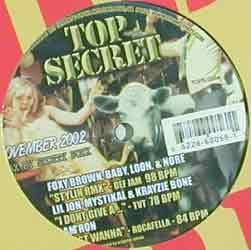 

12inch Record VARIOUS - Top Secret November 2002 TOPS028 Strictly Hits V 2002 US Rap & Hip-Hop/R&B Used