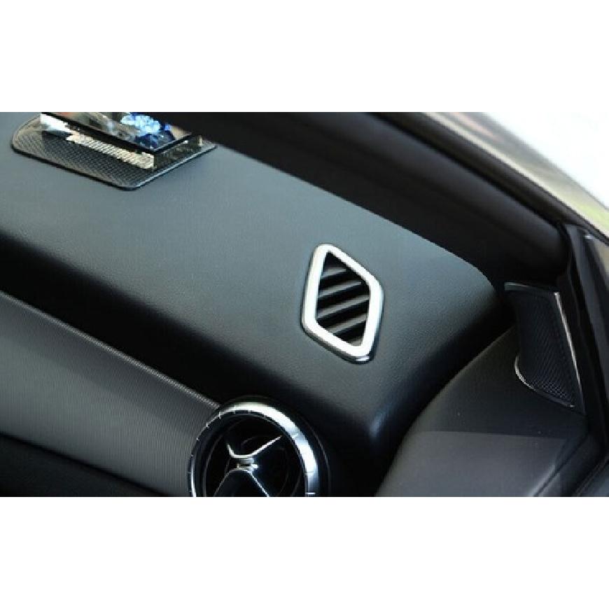 2PC ABS Fit For Benz GLA CLA 2013- Air Outlet Vent Trim Dashboard L&R Silver
