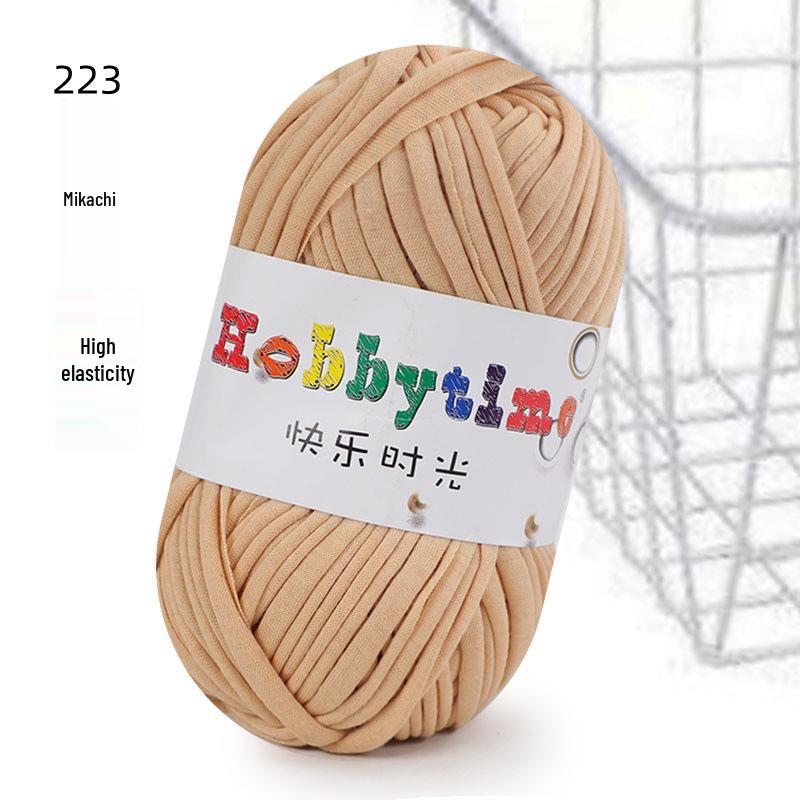 Cloth Strip Yarn DIY Crochet Kit: Handmade Bag, Knitting Material for Cushions, Carpets, and Dolls