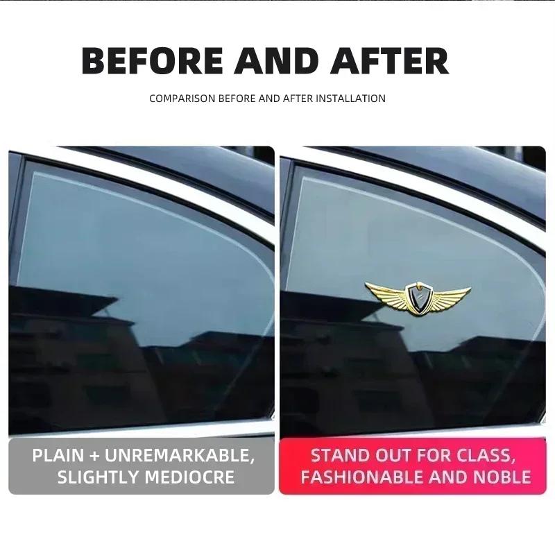 1pcs New Car Badge Metal Wings Body Decoration Sticker Car Goods For Mercedes Benz B/C/E/S Class A Class C200L GLC GLE CLA DFHJL1