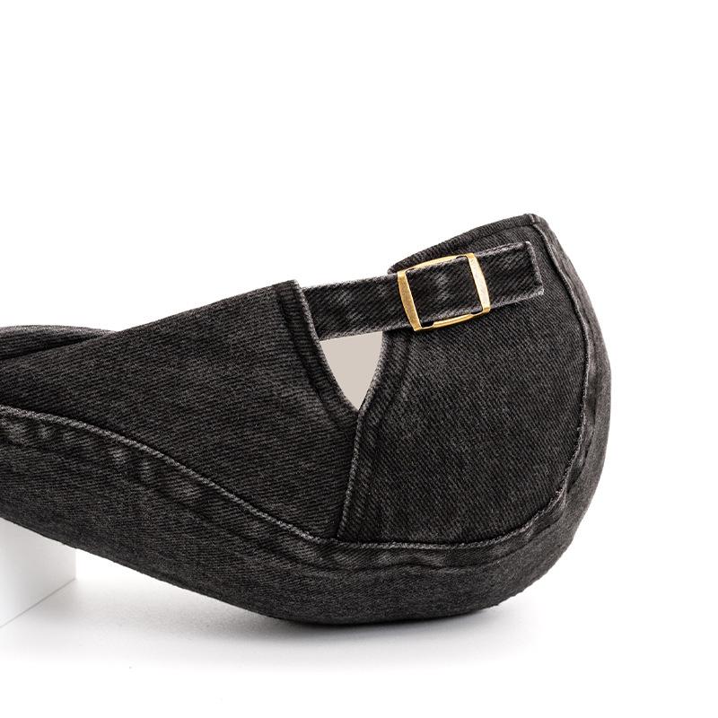 Britische Schirmmütze Herren Damen Retro Progressive Kappe Denim Baskenmütze