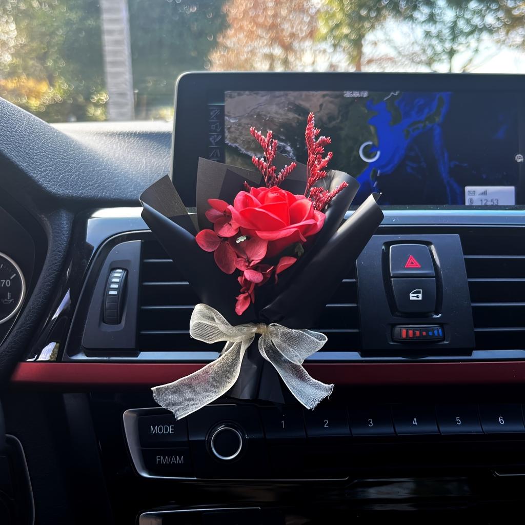 Red Rose Bouquet Car Air Outlet Aromatherapy