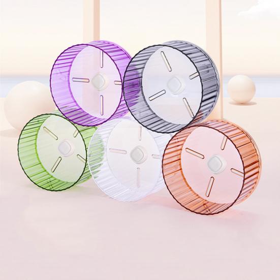 Hamster Wheel Easy To Install Pet Running Wheel Transparent Hamster Exercise Toy Small Pets Supplies