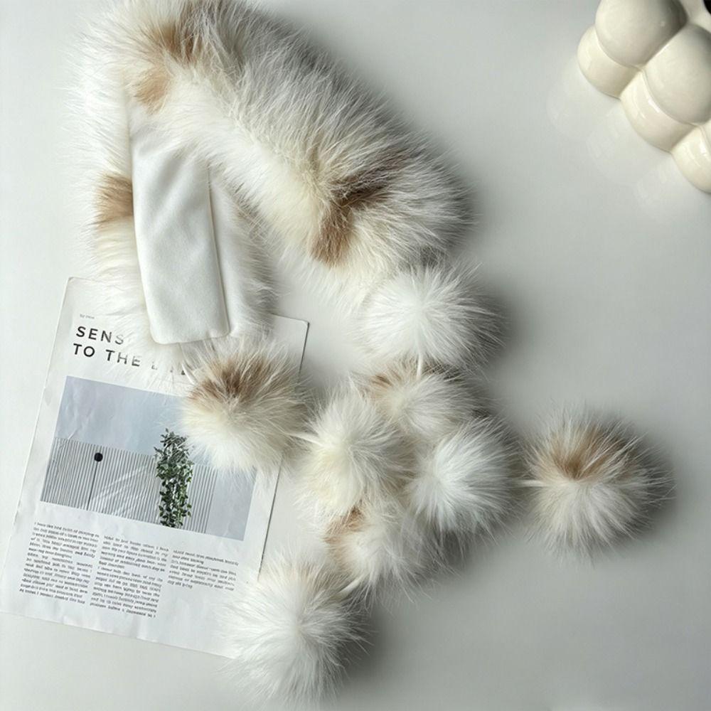 Faux Fur Faux Fur Scarf Soft Plush Texture Plush Neck Wrap New Fur Collar Scarf Streetwear Styling
