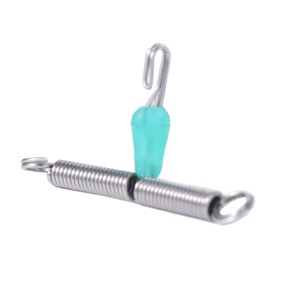 50pcs Double Hook Fishing Line Space Stainless Steel Balance Rigs Hooks Fishing Tool