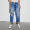 Women's Denim Classic Versatile High Waist Fashionable Trousers
