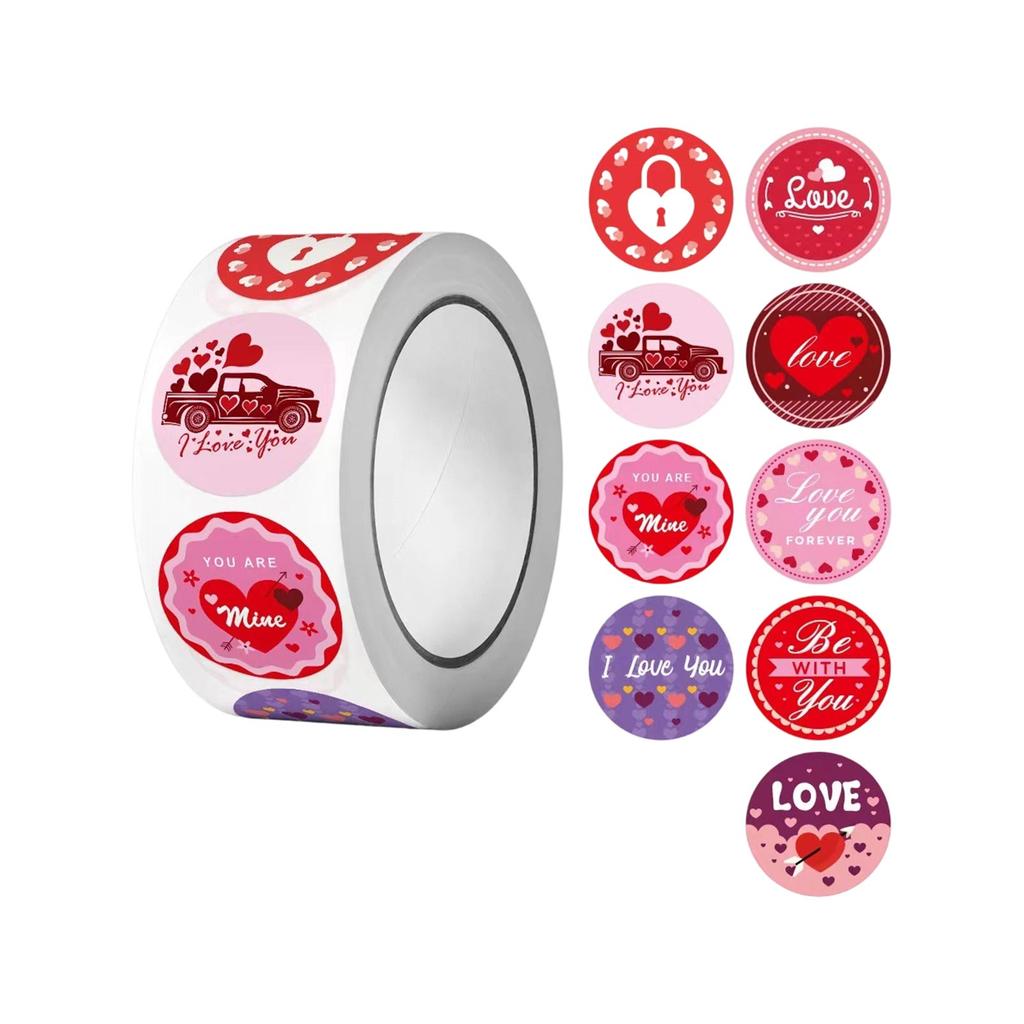 500pcs Heart Stickers , Cute Heart Stickers For Scrapbooking, Party Deco, Journal Planner