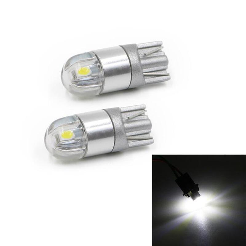2/10pc Car LED T10 Bulbs W5W Canbus 3030SMD for Car Parking Position Lights Reading Dome Lamp License Plate Light Bulb White Red Bulbs 7