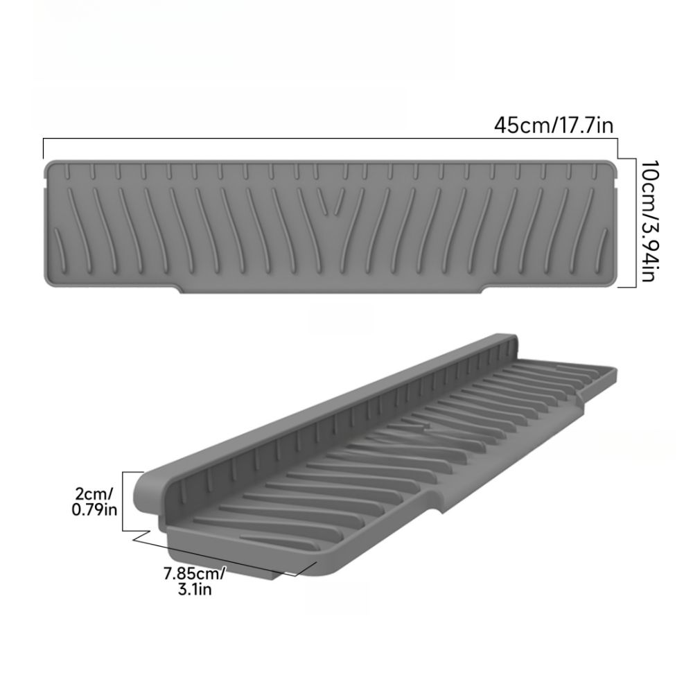 Anti-slip Drain Mat Silicone Kitchen Sink Holder Portable Soap Rack  Farmhouse Decor