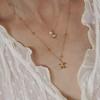 Vintag Exquisite Minimalist Starfish Shell Pendant Necklace for Women Fashion Versatile Summer Beach Party Zircon Gift