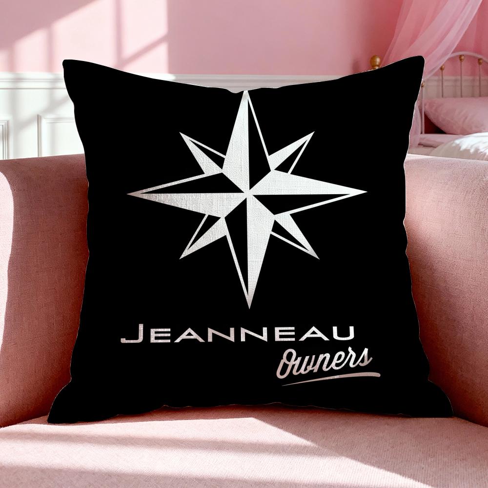 Brand JJeanneau Cushion Cover Breathable Linen Pillowcase Summer Odorless EcoFriendly Invisible Zipper Washable