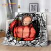 ONE PUNCH MAN Anime Cartoon Soft Plush Blanket,Flannel Blanket Throw Blanket for Living Room Bedroom Bed Sofa Picnic Cover Kids