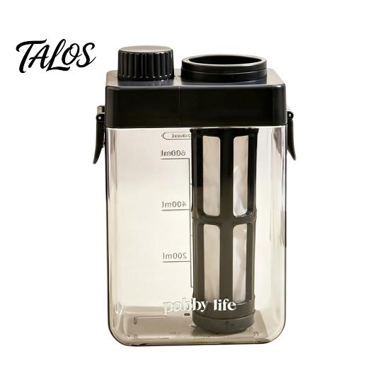 Plastik Eisteebereiter Kaltbrühkaffee mit Filter & luftdichtem Deckel, Klares, auslaufsicheres Krugglas, Skalen, Geschenke für Liebhaber