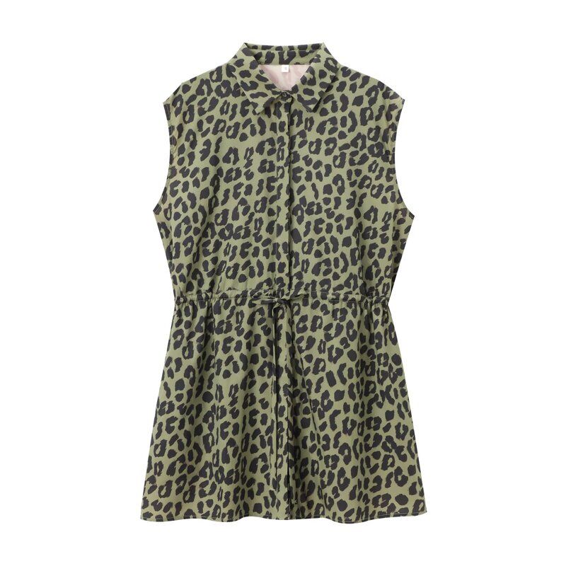 Fashion Style 2024 Summer New Arrival Women's Clothing Stylish Easiest for Match Animal Pattern Print Loose Shirt 7936003