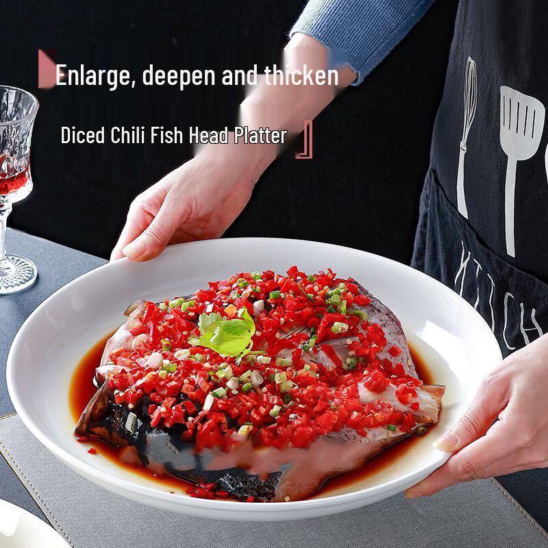 Yongduo 10-inch Nordic Enamel Serving Plate