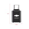 Car Usb Type C Cable Converter Charging Adapter Car Sticker for Chevrolet Colorado Cruze Captiva Malibu Trax Aveo Camaro Sonic Tahoe Impala Suburban
