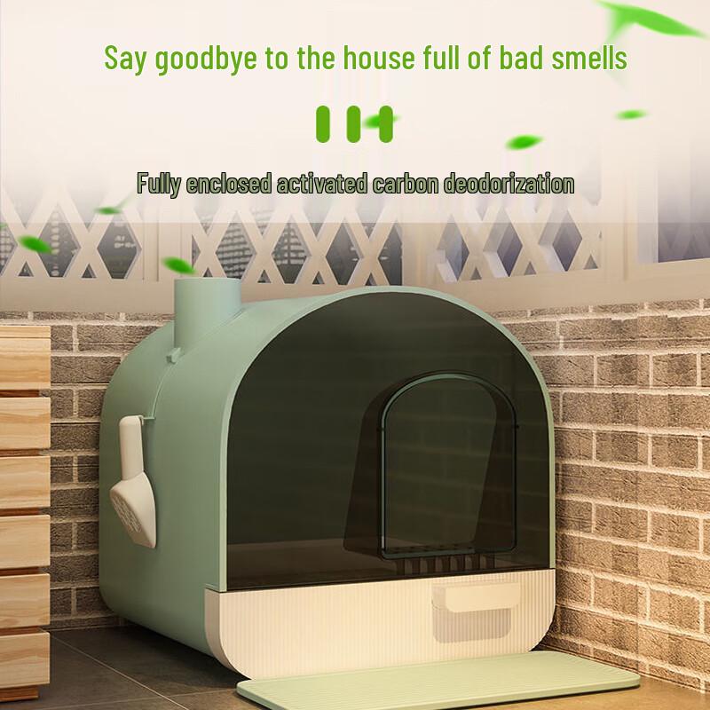 Yilv Fully Enclosed Cat Litter Box