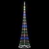 LED Christmas Tree with 290 Multicolor LEDs 250 cm Metal