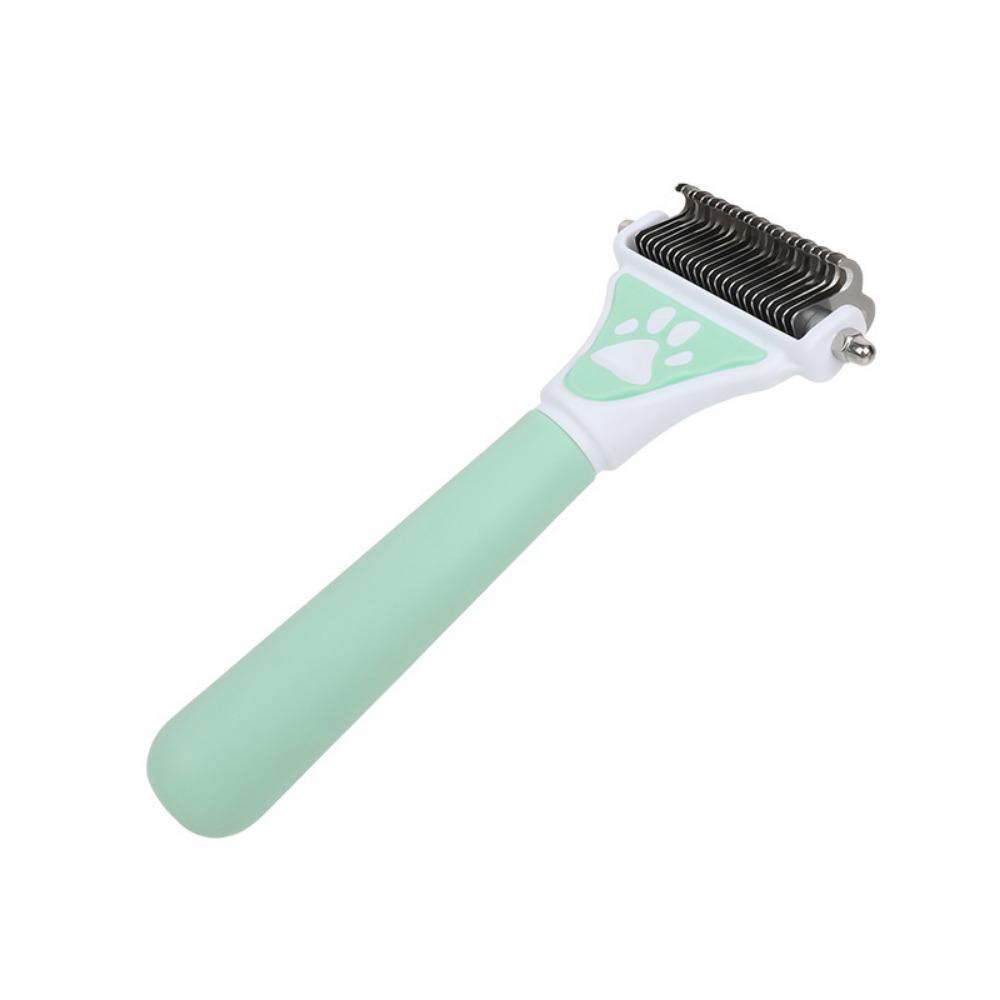 

Professional Pet Double-sided Knot Comb Plastic Pet Deshedding Brush for Cleaning