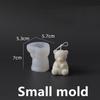 New Bear Silicone Candle Mold DIY Hug Heart Couple Bear Animal Candle Making Resin Soap Cake Mold Gifts Craft Home Decoration