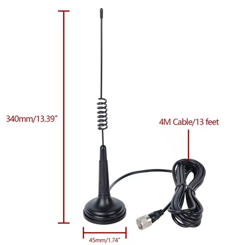Easy Use CB Radio Vehicle Antenna Vehicle Car Truck Mobile Radio 26-28Mhz Feeder Cable Center For Citizen Band Radio