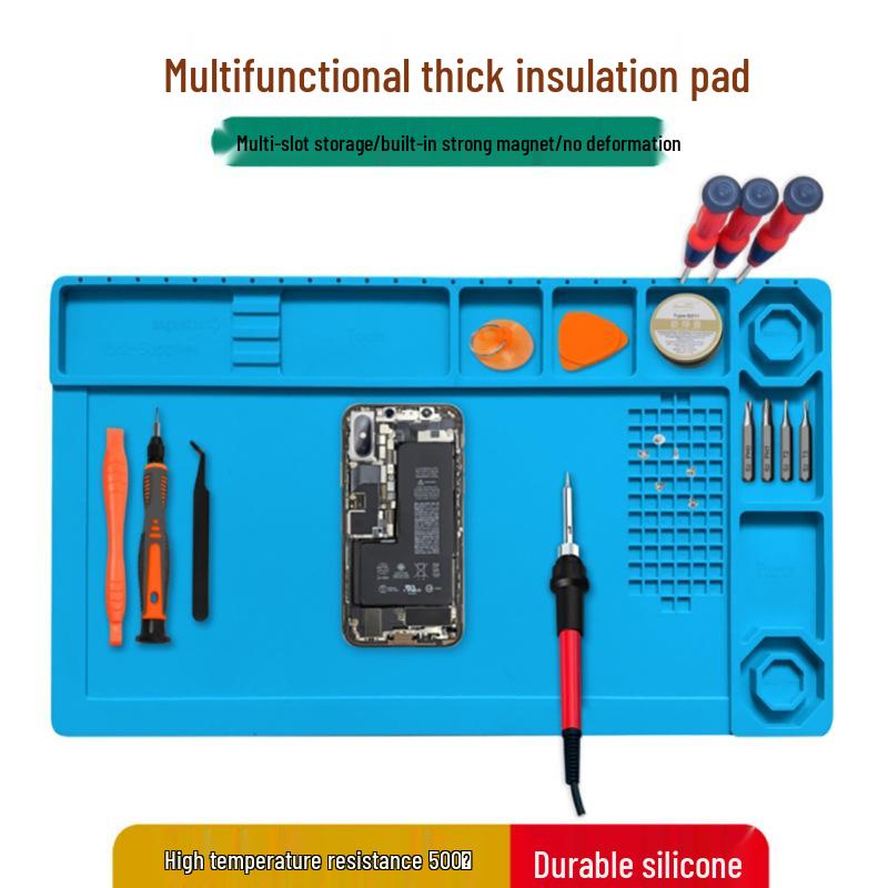 Magnetic Silicone Heat-Resistant Work Mat for Soldering and Welding