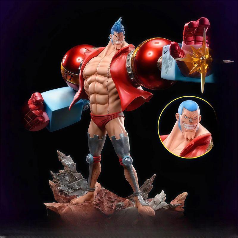 28Cm One Piece Lx Francci Gk Double-Headed Statue Gk Character Room Desktop Display Ornaments.