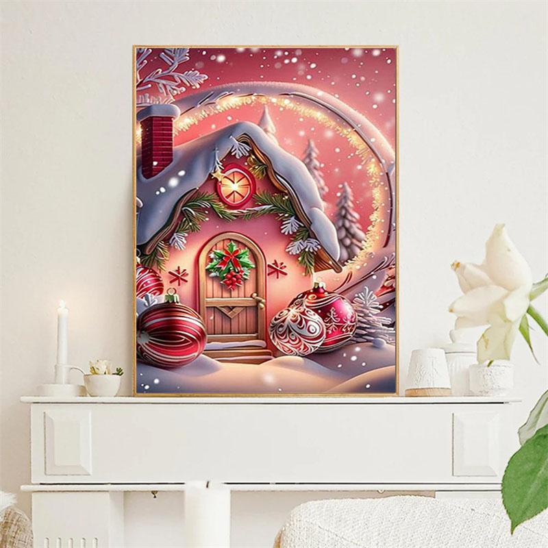 DIY Diamond Painting Warm Home Cross Stitch Kit Mosaic Art Diamond Painting Full Circle/Square Diamond Home Decoration