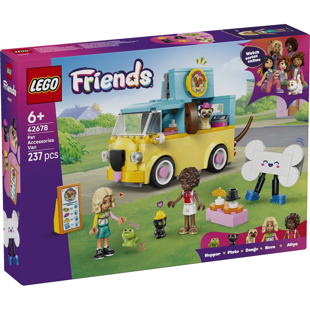 LEGO Friends Pet's Mobile Accessory Shop Toy - Birthday Present, Building Blocks, Educational Toy for Girls and Boys, Ages 6, 7, 8, 9, Vehicles, Cars,