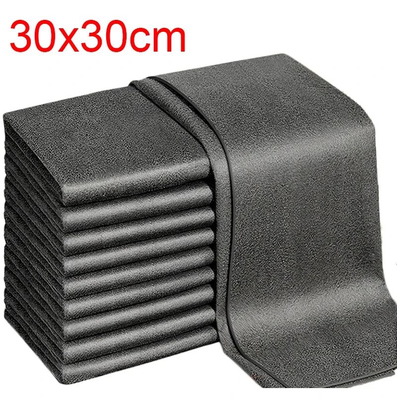 Kitchen Useful Things for Kitchen 10pcs Cleaning Dishcloth Household Use Cloth Washing Mirror Rag Microfiber Car Window Goods