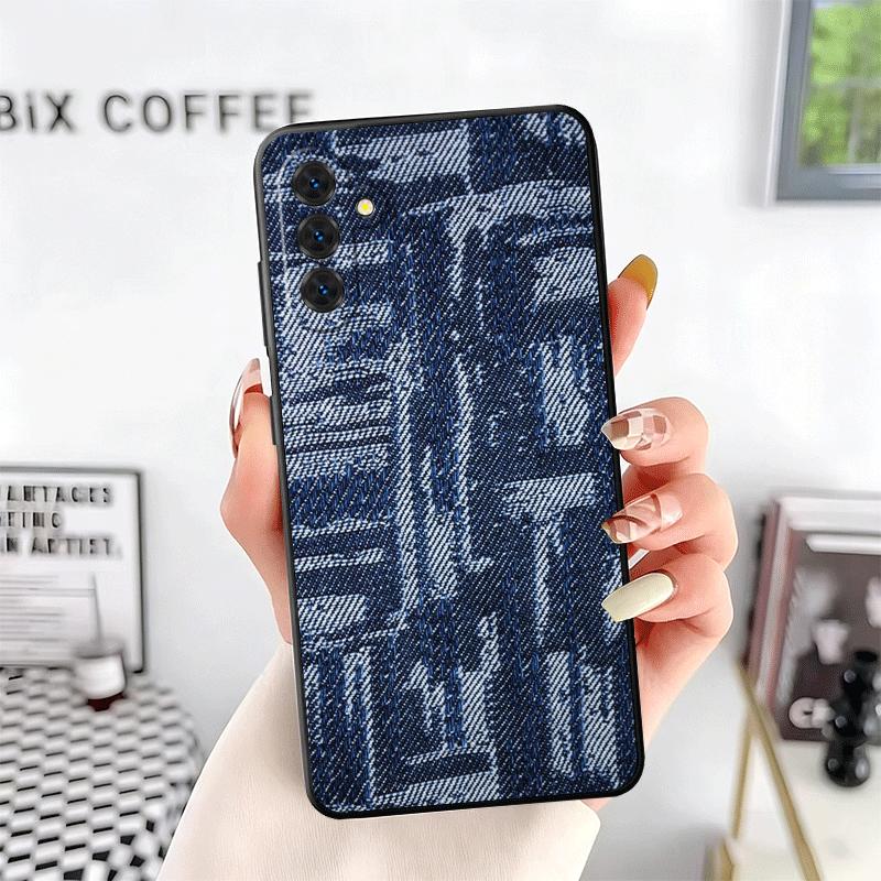 Retro Denim Pattern Soft Phone Case for Samsung A17 A37 A57 A16 A26 A36 A56 A15 A25 A35 A55 A14 A24 A34 A54 A13 A23 A33 A53 A52