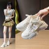 Ins Korean Version of the New Dad Shoes for Women, Spring Student Sports Running Shoes, Casual Shoes, Thicker Soles