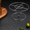 Air Fryer Stainless Steel Vertical Grill Rack Detachable String Grill Vertical Barbecue Skewer Bracket