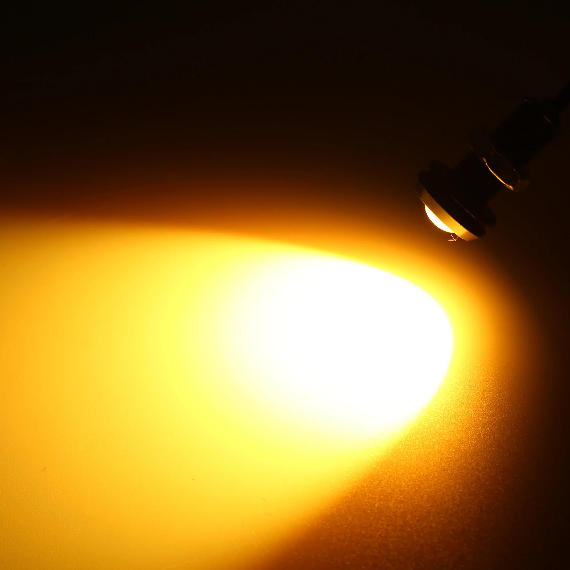 

Мини Автомобильные Светодиодные Дневные Ходовые Огни Глаз Орла DRL LED для 20/10 ШТ 12В 0.7 дюйма/18мм Сигнальные Фонари Заднего Хода Парковки Автомобильные Лампы 10PCS янтарь