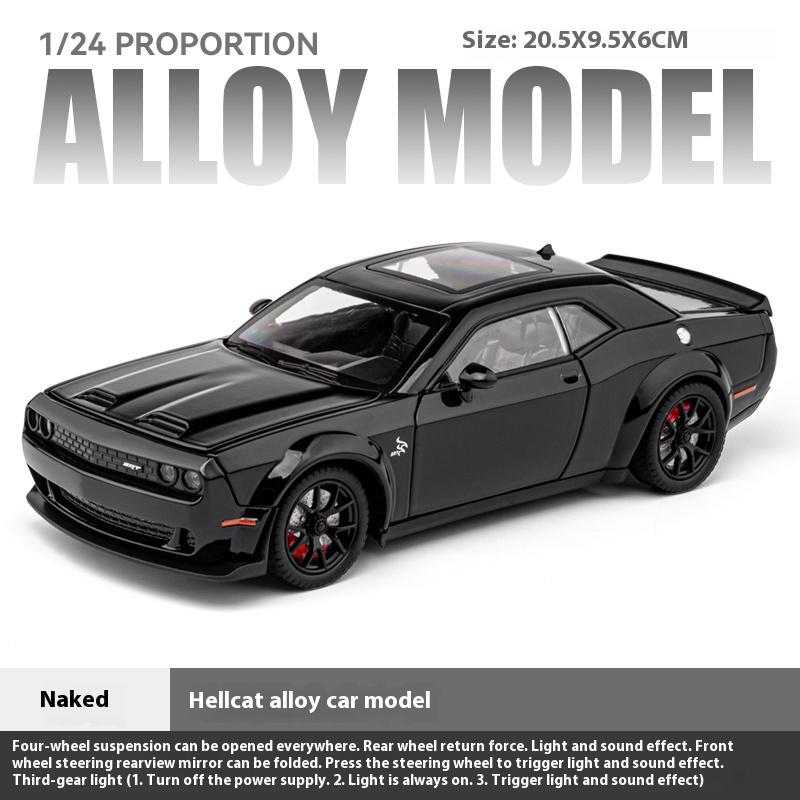 

Масштаб 1/24 Dodge Challenger SRT Hellcat Redeye Автомобильные аксессуары для интерьера Украшения Автомобильные детали Декорация Подарок на день рождения Парню чёрный