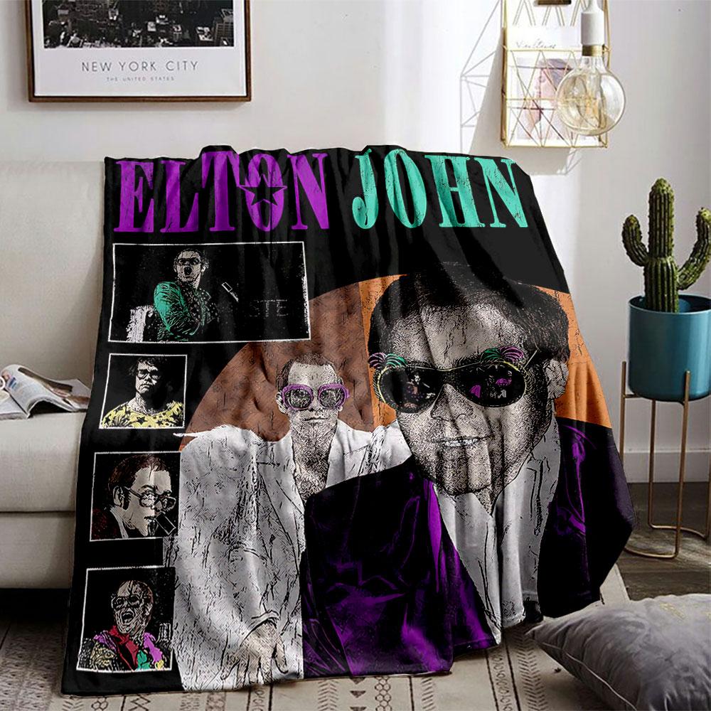 Pop Art Elton John Blanket for All Seasons Blanket Lunch Break Throw Gift