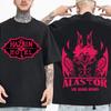 Maglietta Vintage Alastor Hazbin Hotel Demone Radio Uomo Donna Harajuku Manica Corta Girocollo Casual Traspirante Oversize Maglietta Regalo(1)