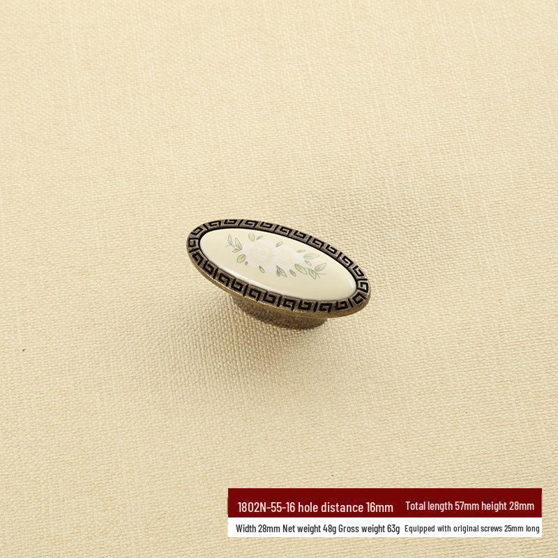 

Старовинні керамічні ручки з цинкового сплаву в європейському стилі для шаф і дверей гардеробу