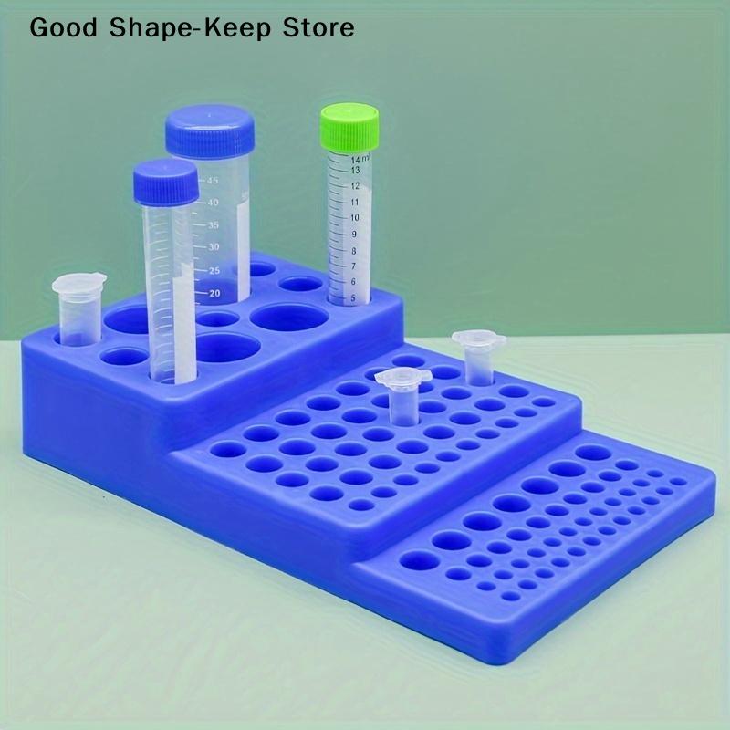 Sturdy Lab Tube Rack Fits 0.2–50ml Centrifuge Tubes Multipurpose Sample Holder for Scientific and Educational Settings