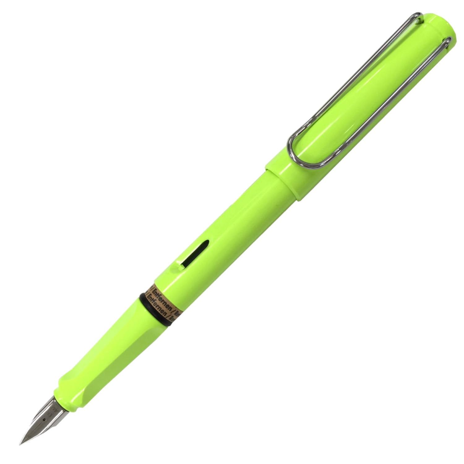 

Перо-ручка LAMY Safari, надтонкий наконечник (Додатковий тонкий) Неоново-лаймовий L43-EF Подвійного використання (Конвертер продається окремо) Товар спеціального виробництва, авторизований імпорт