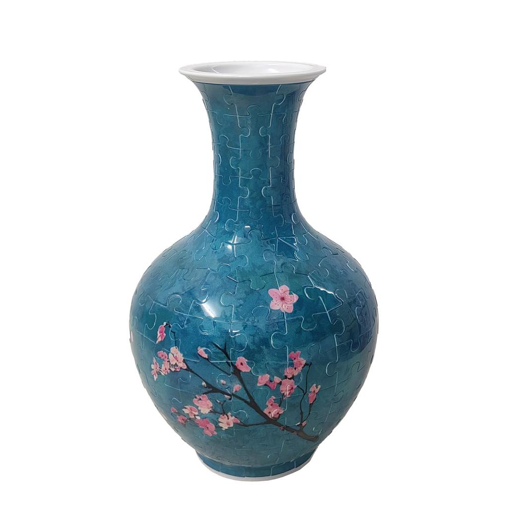 3D Puzzle House Vase Decorative Piece – DIY Floral Container For Living Room Decor