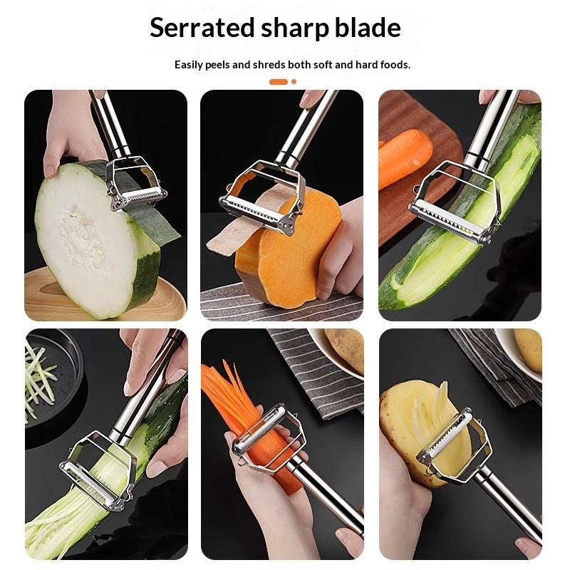 1/3Pcs Stainless Steel Vegetable Peeler Set Multifunctional Fruit Slicer Cutter Tools Potato Carrot Grater Julienne Peeler