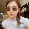 Oval Frame Women's Retro Sunglasses 2025 - Street Style Metal Sunglasses with Sunscreen Protection.