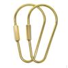 2 Pack Durable Brass Screw Chain Home Key Holder Hanging Rings