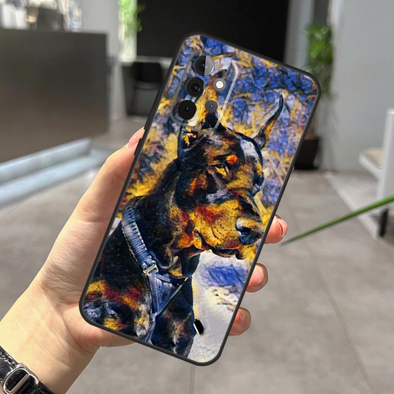 Dachshund Doberman Dog Case For Samsung Galaxy A32 A12 A22 A52 A35 A26 A16 A05 A55 A15 A54 A34 A14 A56 A36 A13 A53