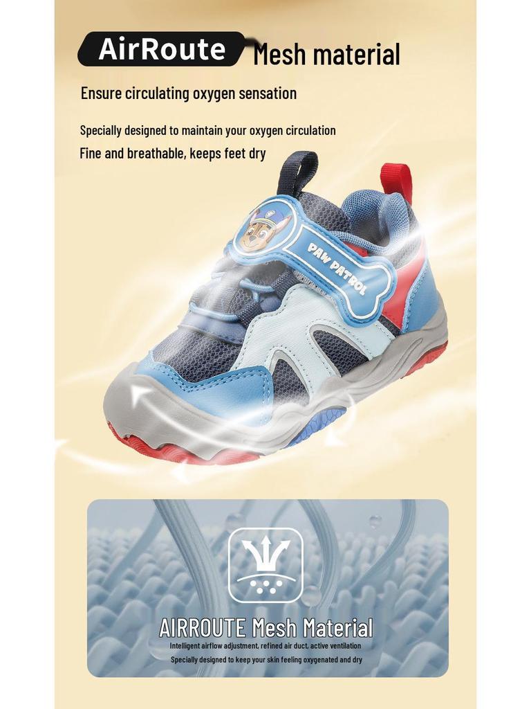 2025 Paw Patrol Non-slip Autumn Mesh Sneakers for Boys - Breathable, Lightweight, Soft Sole Sports Shoes for Toddlers & Kids