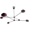 6 Arms Mid Century Modern Sputnik Chandelier, Stilnovo Design Handmade Italian Ceiling Chandelier Homedecor